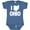 Indigo, variant on Inktastic I Love Ohio with State Silhouette Boys or Girls Baby Bodysuit