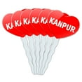 thumbnail image 1 of Kanpur Heart Love Cupcake Picks Toppers - Set of 6, 1 of 1