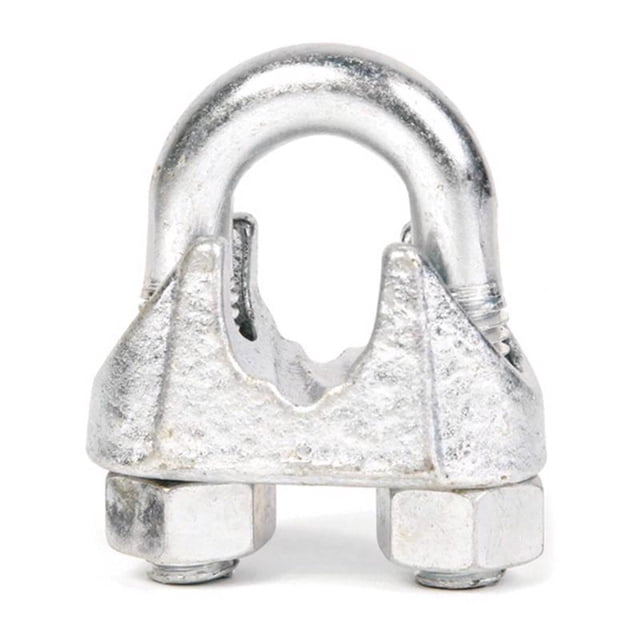 Clip para cables de acero forjado galvanizado Koch Industries de 1/4 pulgadas