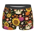 thumbnail image 5 of Uemuo Sunflowers Mushrooms Pattern Men's Boxer Briefs,Trunk Anti-Chafing,Comfortable, Durable, and Stylish Underwear-Small, 5 of 9