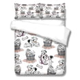 thumbnail image 1 of DUVET CUBIERTA SET DOG TEMA CUBIERTAS CUBIERTAS PIENDAS SHAMS Suministros para dormir Suministros de cama para la primavera verano otoño invierno s tipo1 3 piezas Inevent OD003290-06, 1 of 7