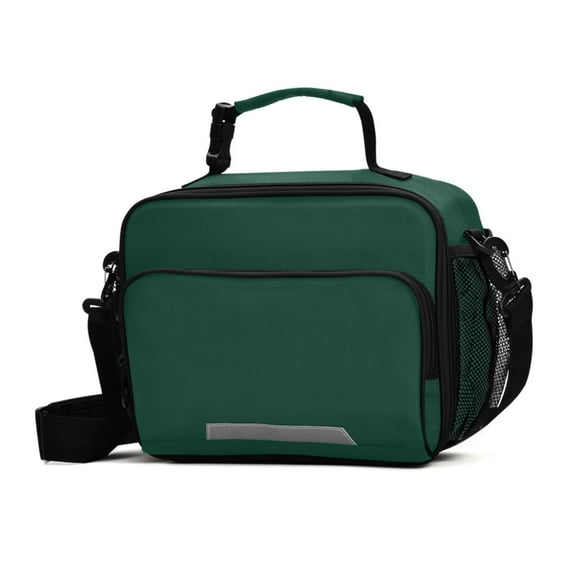ALAZA Dark Green Paint Lunch Box Insulated Cooler Bag Reusable Tote Bags Shoulder Strap