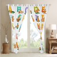 thumbnail image 3 of Erosebridal Cute Capybara Curtains & Drapes Funny Capybara Curtains, Rainbow Letters Blackout Curtains ABC Alphabet Living Room Curtains, Colorful Window Curtains Bedroom Decor, 3 of 5