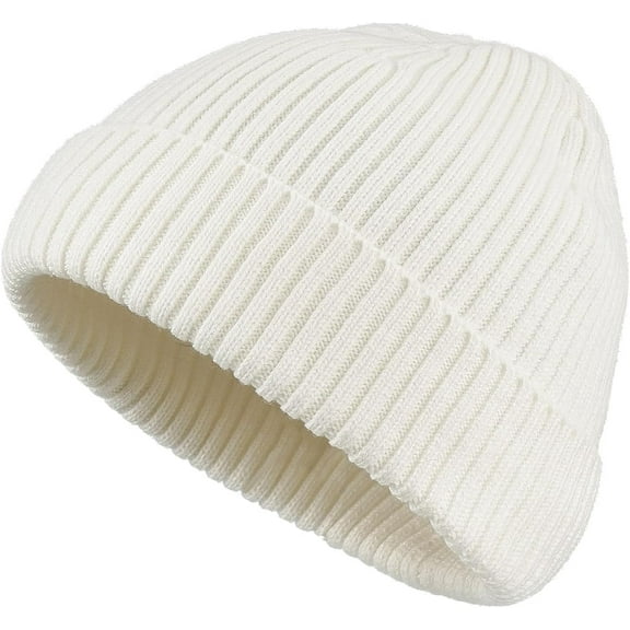 Zhengup Beanies Hat for Men Cuffed Skull Ribbed Watch Cap Daily Plain Knit Ski Caps Soft Warm Hat Thick Slouchy Snow Skullcap