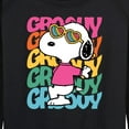 thumbnail image 3 of Peanuts - Groovy Stacked - Women's Lightweight French Terry Long Sleeve Shirt, 3 of 6