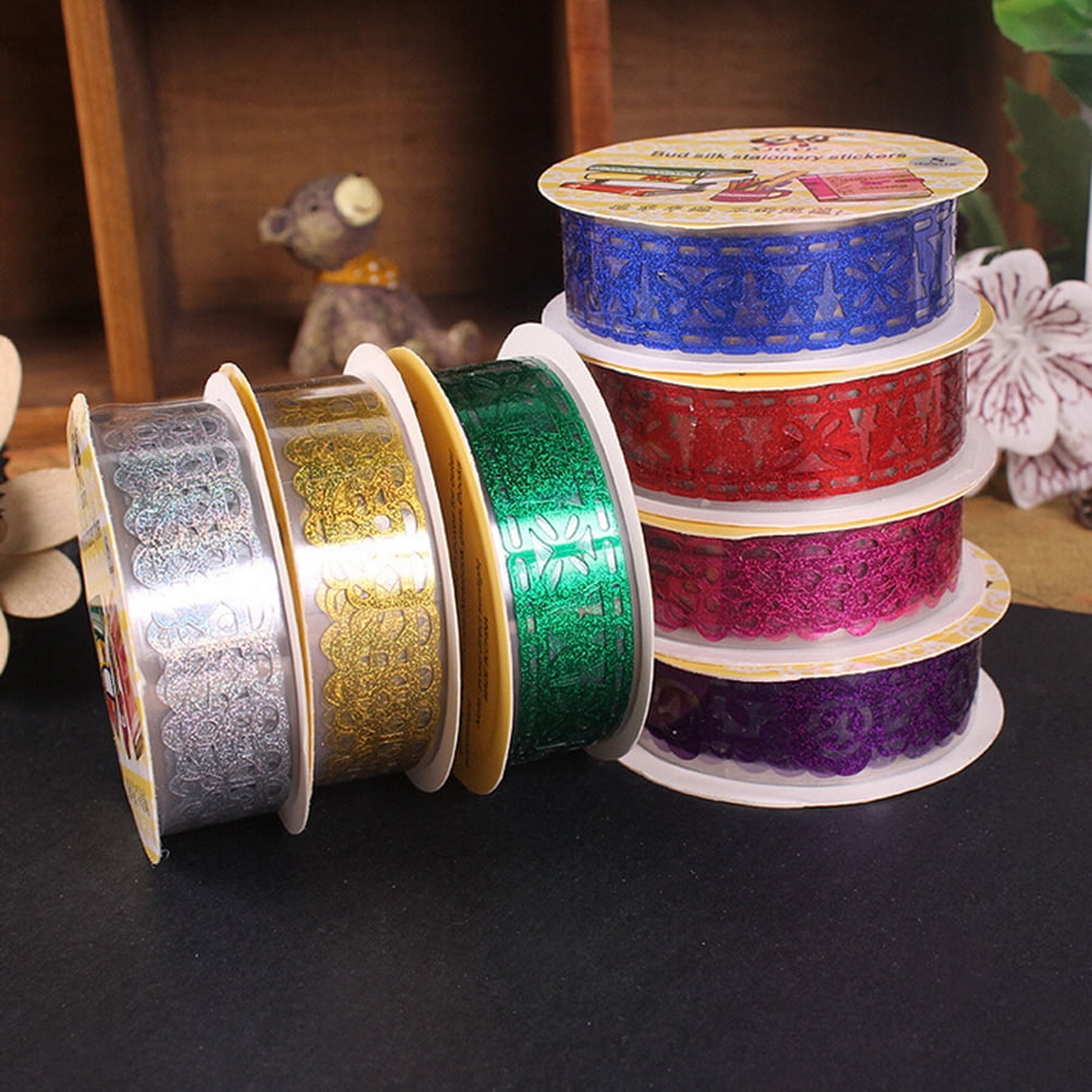 DIY Self Adhesive Lace Washi Tape Trim Ribbon Fabric Tape Craft Stickers B 