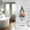 thumbnail image 2 of Yayeee 100% Cotton Hand Towels for Bathroom 16" x 28" Soft Absorbent Kitchen Towel, Colorful Black, 2 of 7