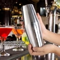 thumbnail image 4 of Zerone Cocktail Shaker,Stainless Steel Wine Cocktail Shaker Set Mixing Making Drinking Container Barware, 4 of 8