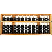 Asian Home Vintage-Style 13 Column Rods Wooden Abacus Professional Soroban Chinese Japanese Calculator Counting Tool
