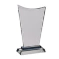 thumbnail image 2 of 11.5" Clear Elegant Large Wave Shaped Trophy, 2 of 3