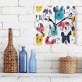 thumbnail image 3 of Colorful Dogs Face Wall Clock Decorative Square Silent Non-Ticking Operated Clocks Aesthetic for Bedroom Living Room, 3 of 8