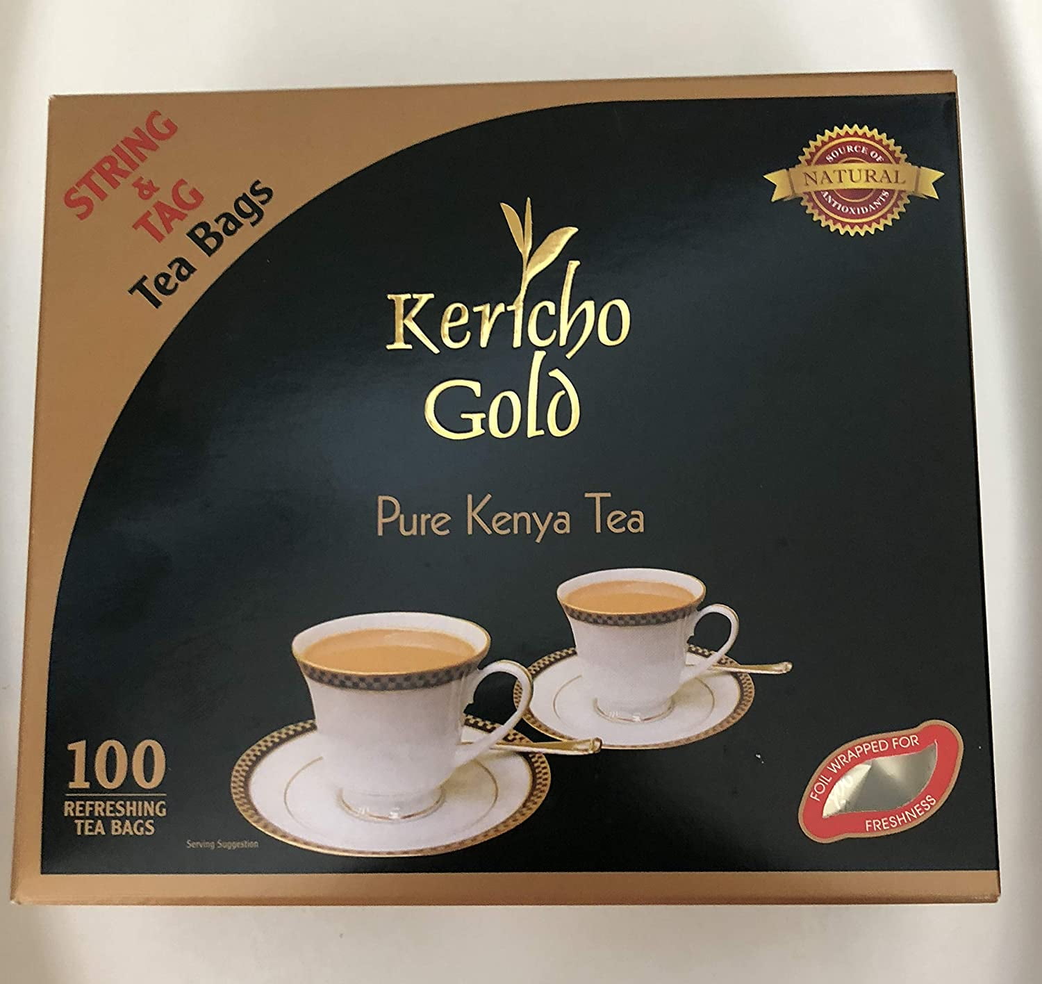 Kericho Gold Pure Kenya Tea string foil wrapped