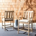 thumbnail image 2 of SAFAVIEH Couture San Salvador Mid-Back Outdoor Counter Stool - Set of 2, Natural/White, 2 of 11