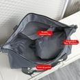 thumbnail image 5 of Travel Duffle Bag, Gym Bag, Carryall, Water-resistant Nylon, Large Capacity, Wet Dry Separation, for Fitness, Sports, Weekend Trips, Gray, by FAJHHA, 5 of 8