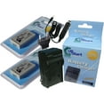 thumbnail image 1 of 2x Pack - Canon VIXIA HF R200 Battery + Charger with Car & EU Adapters - Replacement for Canon BP-110 Digital Camera Battery and Charger (1100mAh, 3.7V, Lithium-Ion), 1 of 2