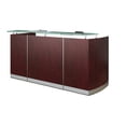 thumbnail image 4 of Mayline MNRSTBS Medina Reception Station Without Pedestals - Textured Brown Sugar - 42.75 x 87.25 x 37.25 in., 4 of 5