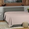 thumbnail image 4 of Color Sense 100% Cotton Percale Single Flat Bedsheet Cool & Crisp King Blush, 4 of 8