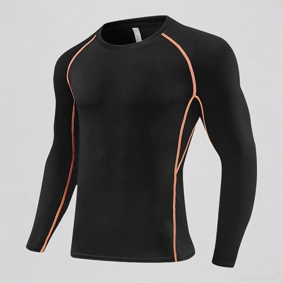 Krdevn Boys Active Compression Shirt Workout Top for Basketball Football Training Warm Base Layer Fitness Athletic Performance,7-8 Years