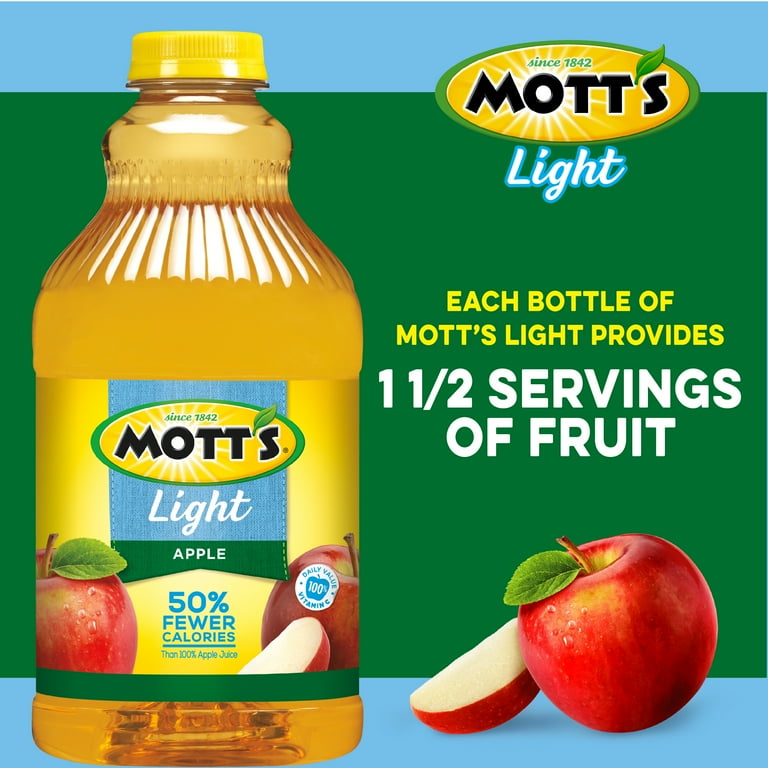 Mott's Light Apple Juice Beverage, 42% Fruit, 64 fl oz