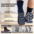thumbnail image 3 of Non Slip Grip Socks for Men – LOFIR 4 Pairs Unisex Grippy Socks with Grippers, Non Skid Crew Socks for Men Women, Elderly Seniors Hospital Home Nursing, Size 9-11, 3 of 7