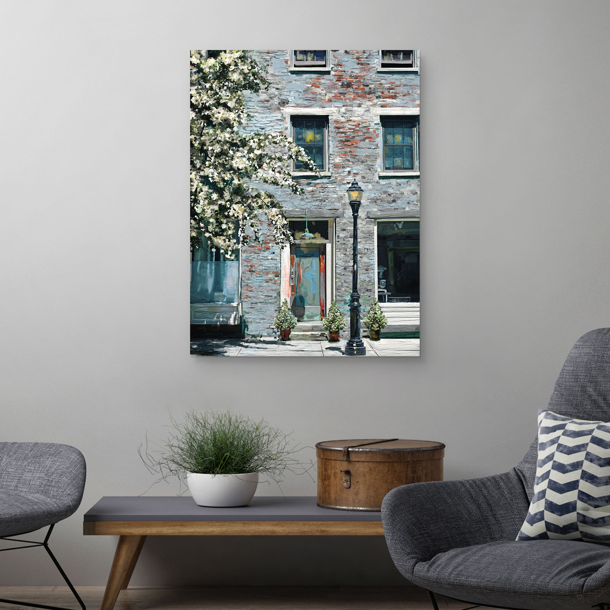 Rue du Village by Studio Arts Canvas Art Print