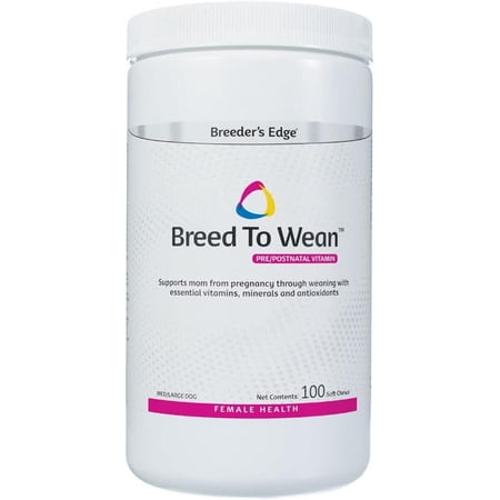Revival Animal Health Breeder's Edge Breed to Wean Pre/Postnatal Vitamin for Med/Lg Dog- 100 ct
