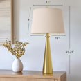 thumbnail image 4 of Lamp Oneach, 65 cm, latón dorado, 2 puertos USB, 4 of 9