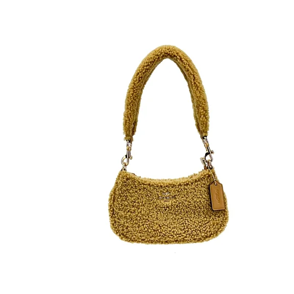 COACH Coach Teri Mini Shearling Fur Crossbody Women's Bag