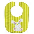 thumbnail image 1 of Carolines Treasures BB7093BIB Easter White Rabbit With Flowers Baby Bib, 1 of 3