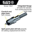 thumbnail image 2 of Cortador de agujeros Klein Tools 31850 de carburo pesado de 3/4 pulgadas, 2 of 9