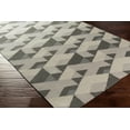 thumbnail image 2 of Mark&Day Wool Rugs, 8x10 Rosston Modern Gray/Ivory Area Rug, Grey Ivory Carpet for Living Room, Bedroom or Kitchen (8' x 10'), 2 of 2