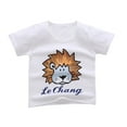 thumbnail image 4 of MHZLDYZ Toddler Boy Short Sets Toddler Child Baby Boys Girls Short Sleeve Cartoon Tops Shirt+Pants Outfits Set Boys Short Sets Boys' Clothing Sets(White,90), 4 of 5