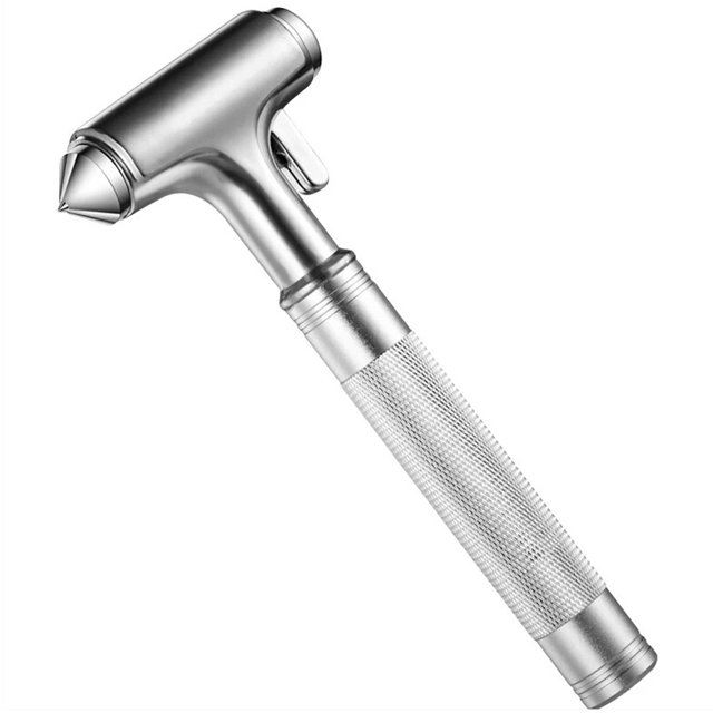 Muyoka Martillo de seguridad 3 en 1, martillo salvavidas con cortador de cinturón de seguridad, herramienta portátil de emergencia para ventana de coche, herramienta de escape de desastre automático p Muyoka Hogar
