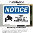 thumbnail image 3 of (2 Pack) Video Surveillance In Use On These Premises OSHA Notice Sign, 3 of 7