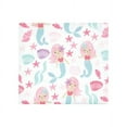 thumbnail image 3 of Hudson Baby Infant Girl Cotton Flannel Receiving Blankets, Mermaid, One Size, 3 of 6