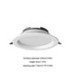 thumbnail image 4 of Bewildely 5 uds Downlight brillante duradero agujero luz lámpara de techo equipo de iluminación interior protección de ojos vitrina para sala de estar Iluminación y accesorios Blanco Bewildely HA074304-01, 4 of 6