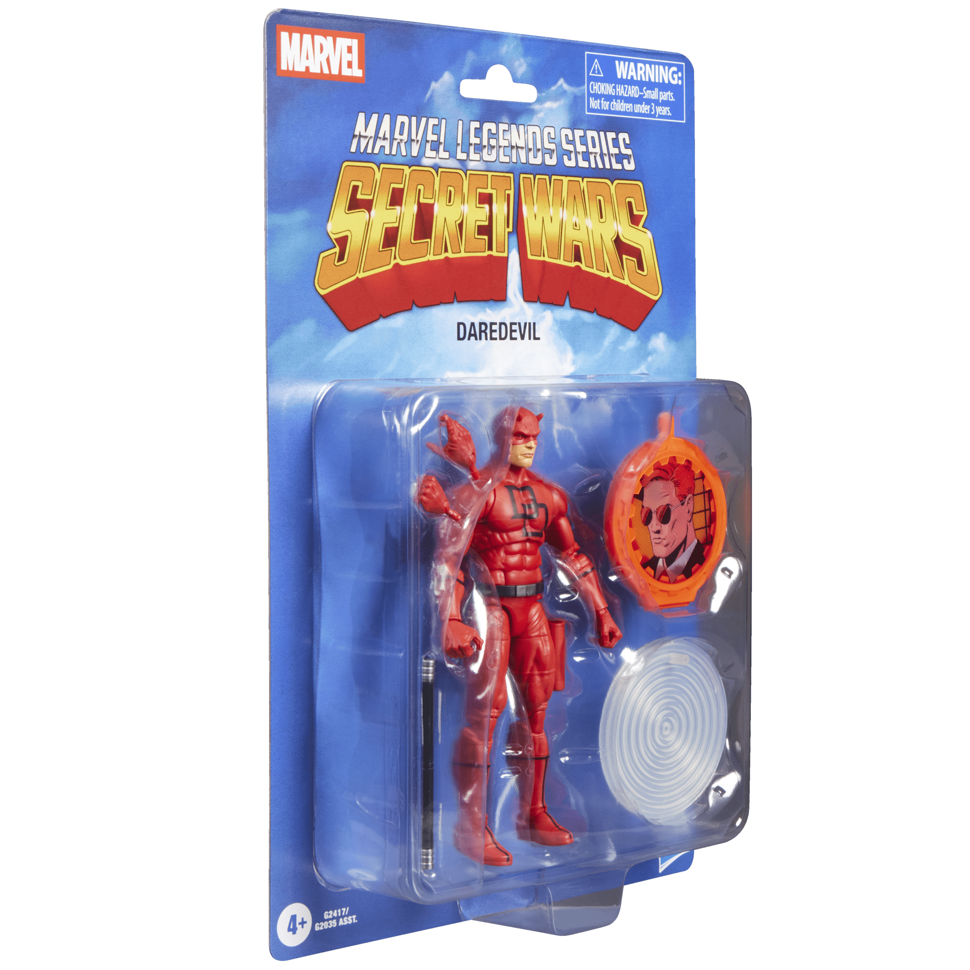 Marvel Legends Series Secret Wars Daredevil, Retro Marvel Comics Collectible Action Figure (6”)