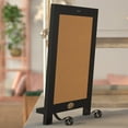 thumbnail image 4 of Flash Furniture Canterbury 9.5" x 14" Black Tabletop Magnetic Chalkboards with Metal Scrolled Legs, Hanging Wall Chalkboards, Countertop Memo Boards, Set of 10, 4 of 13
