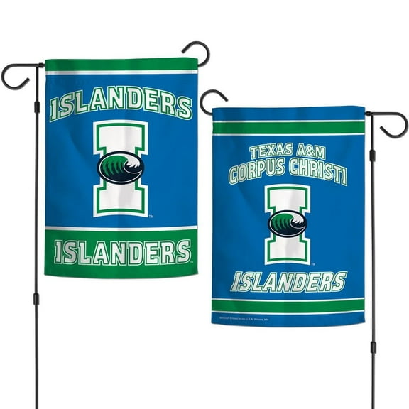 Texas A&M-Corpus Christi Islanders 12.5” x 18" Double Sided Yard and Garden College Banner Flag Is Printed in the USA