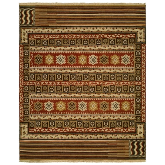 Kalaty Soumak Area Rug SU-481 Traditional Multi Traditional, 6' x 9', Multi