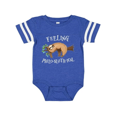 

Inktastic Feeling Philo-Sloth-ical- cute and funny sloth on a tree branch Gift Baby Boy or Baby Girl Bodysuit