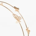 thumbnail image 2 of Claire's Rose Gold Double Row Butterfly Headband, 2 of 2