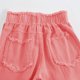thumbnail image 4 of Conjunto de camiseta sin mangas con cuello en V para niños, top con lazo bordado de color liso y vaqueros desgastados con degradado, conjunto deportivo informal de dos piezas para niños, poliéster, 4 of 7