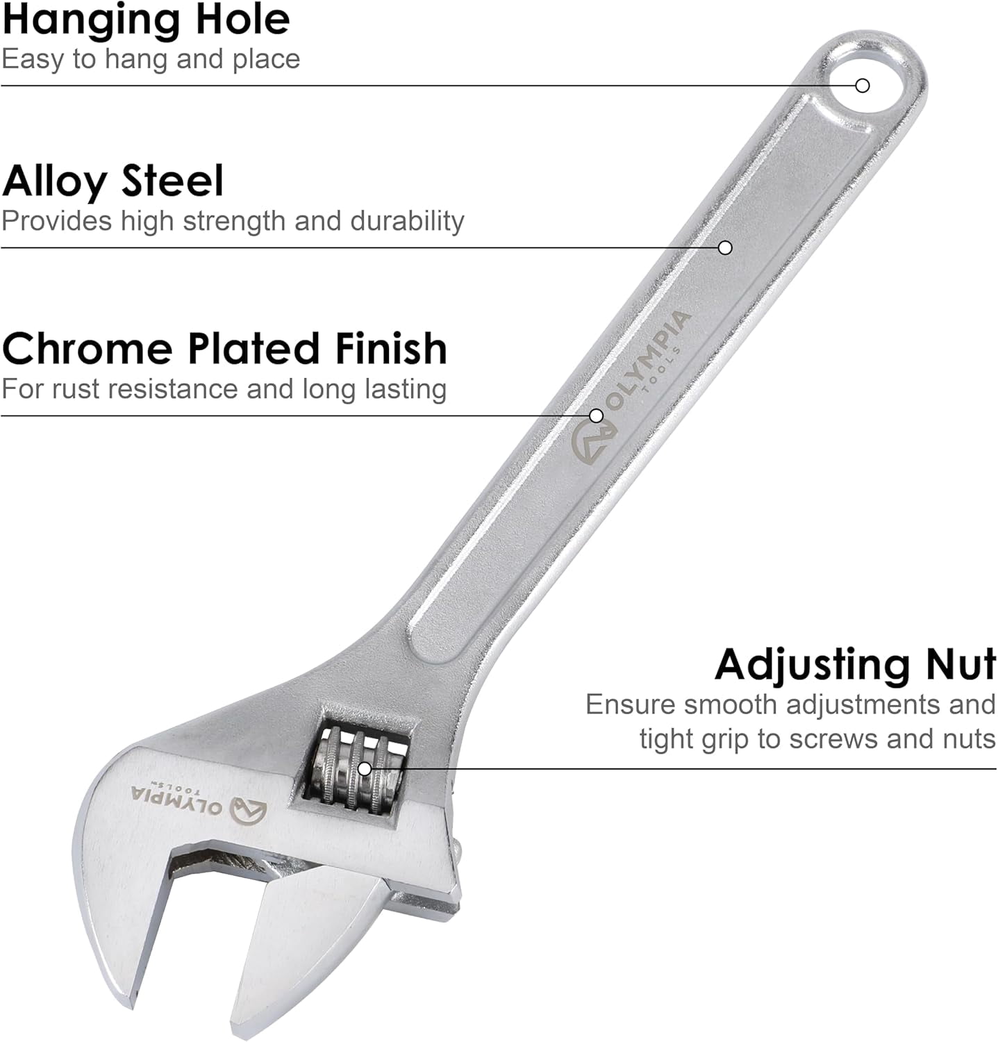 RGHJAR-01-012 12" Adjustable Wrench