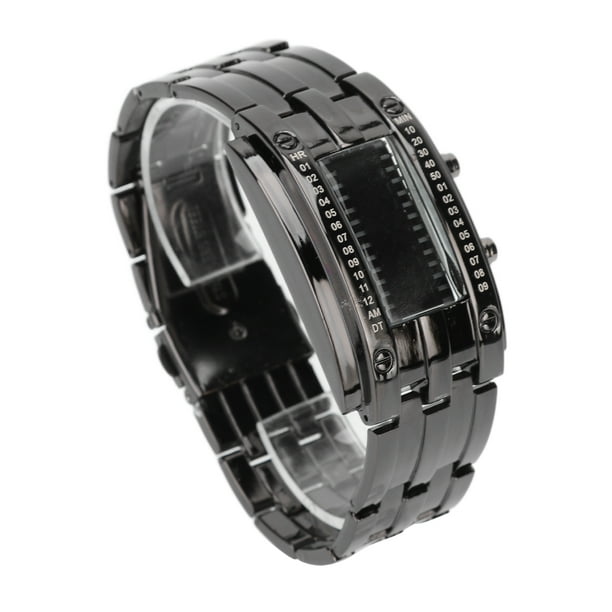 Reloj LED, Reloj Electrónico LED Estructura De Arco Convexo Transmitancia Resistente Al Desgaste Para Hombres Para Uso Diario