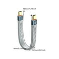 thumbnail image 5 of LIANXUE Short USB4 Cable 5inch Flat Flexible Type C Supports 40Gbps Data Transfer Cable, 5 of 10