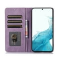 thumbnail image 2 of Allytech Magnetic Case for Samsung Galaxy S23, [3 Card Slots] [1 Cash Slots] Slim PU Leather Shockproof Camera Lens Protection Kickstand Magnetic Closure Luxury Case for Women Men - Purple, 2 of 7
