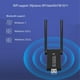 thumbnail image 4 of Adaptador WiFi USB 1300Mbps Dongle USB 3.0 Bluetooth 5.0 Receptor WLAN Inalámbrico de Red WiFi 5 de Banda Dual de 2,4 G y 5 GHz, 4 of 5