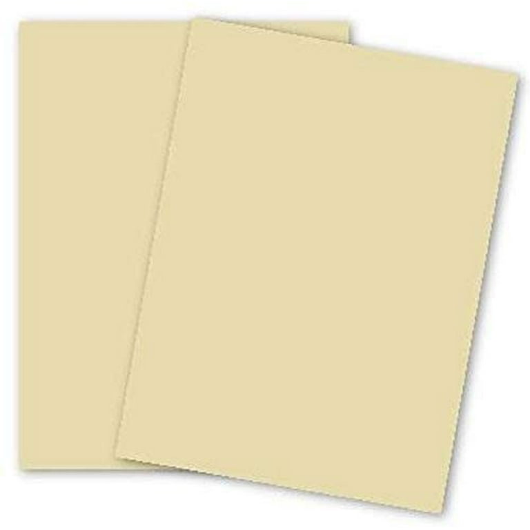 Business Card Paper, Ivory Cardstock for Inkjet and Laser Printers (Ivory,  3.5 x 1.9 In, 100 Sheets)