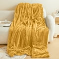 thumbnail image 5 of Ultra Soft Reversible Flannel Sherpa Blanket - Cozy Silky Fleece Throw for Couch, Bed - Plush Fuzzy Warm Office Blanket for Gift 40"*47", 5 of 6